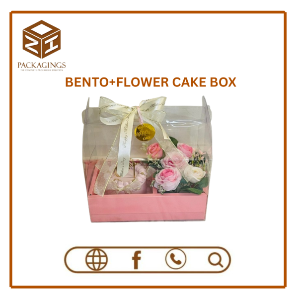 Bento+Flower Cake Box (pack of 12)