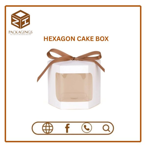 Hexagon Cake Box (pack of 12)