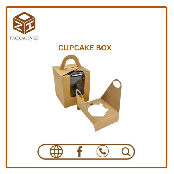 Kraft Cupcake Box (pack of 12)