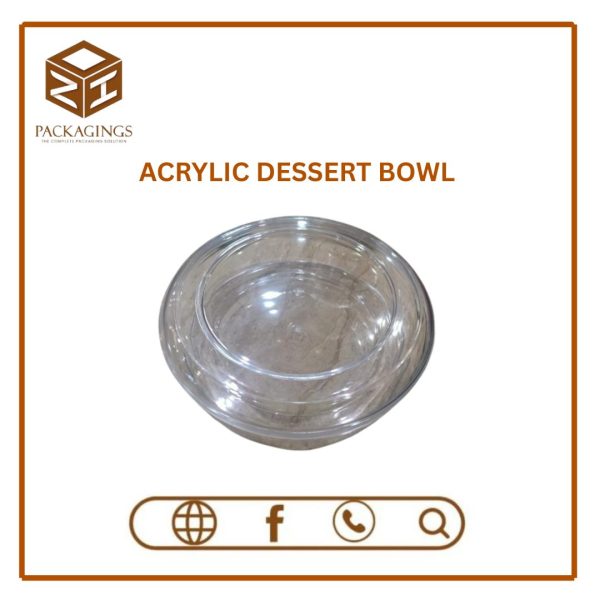 ACRYLIC DESSERT BOWL WITH LID (PACK OF 12)