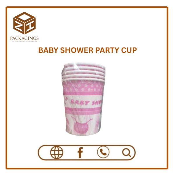 DISPOSABLE BABY SHOWER PARTY CUP (PACK OF 6)