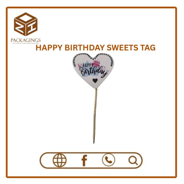 CUP CAKE OCCASIONAL TAG-HAPPY BIRTHDAY (PACK OF 10)