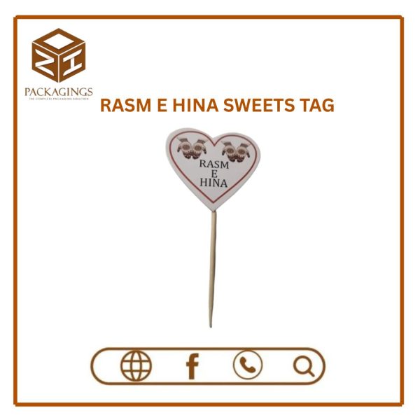 CUP CAKE OCCASIONAL TAG-RASM E HINA (PACK OF 10)