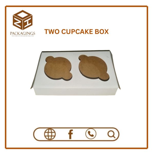 TWO CUPCAKE BOX (Pack Of 12)